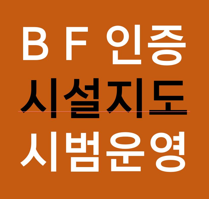 BF인증 시설지도 시범운영